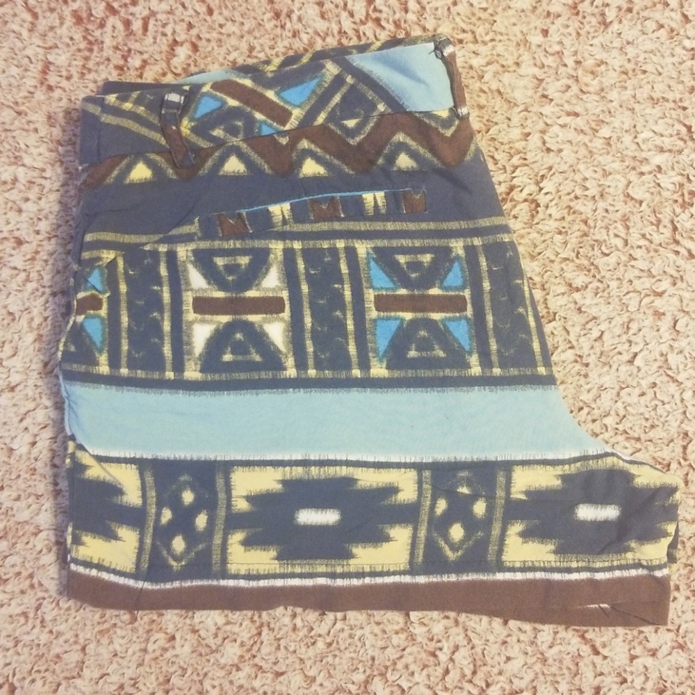 Willow and Clay Tribal Cotton Shorts
